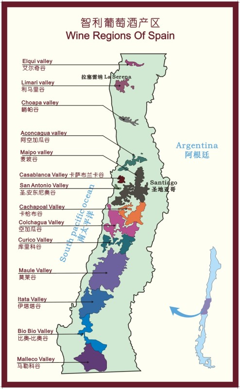 世界葡萄酒产区地图 全套